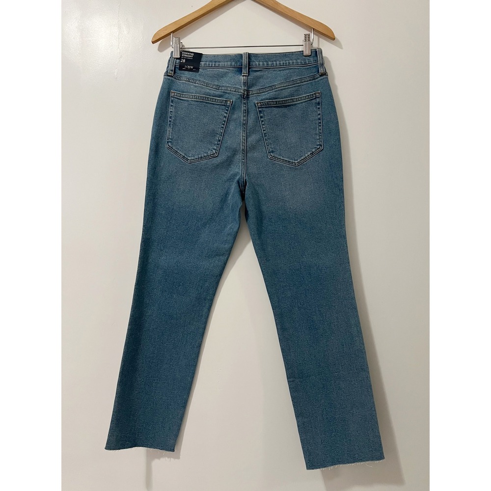 J.Crew Essential Straight All Day Stretch Denim Jeans Size 28 - Picture 2 of 9